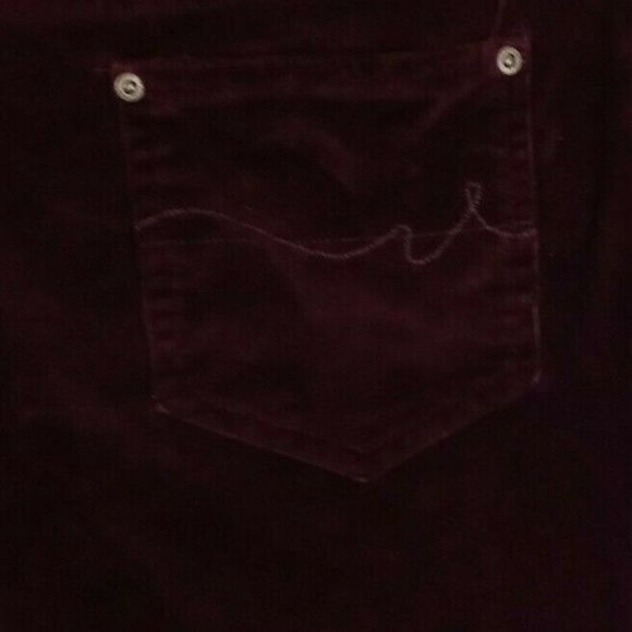 St John's Bay Corduroy Burgandy Bootcut Pants Size 10 - Picture 6 of 9